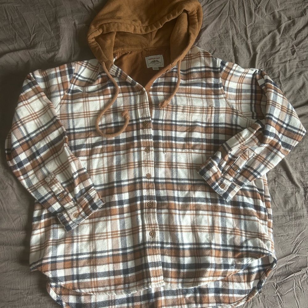 American Eagle Brown Hooded Sweatshirt